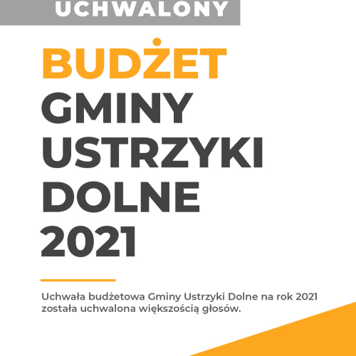 Budżet na rok 2021 Gminy Ustrzyki Dolne uchwalony!